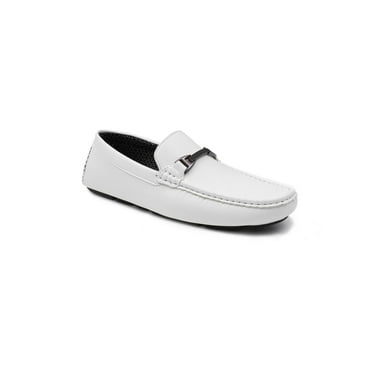 Aston Marc Mens Charter-03 Faux Leather Moccasin Loafers
