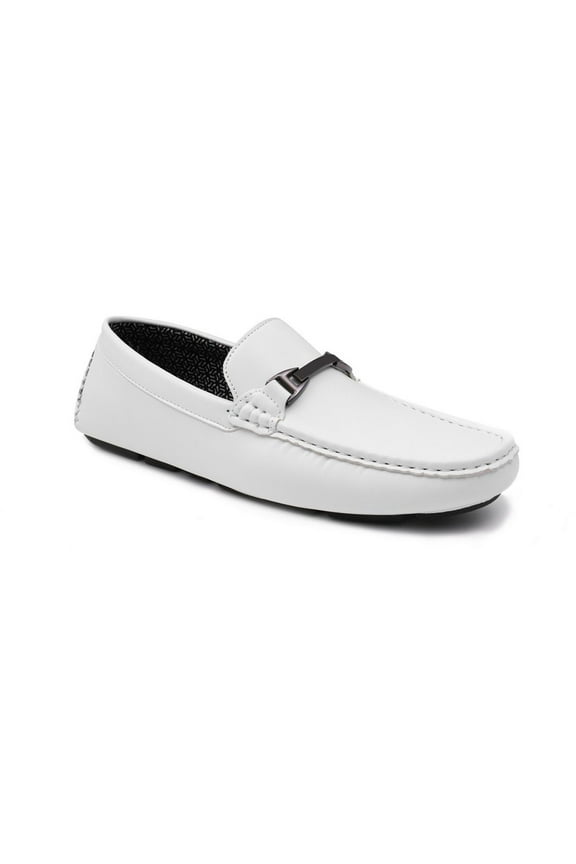 Mens Charter-03 Faux Leather Moccasin Loafers