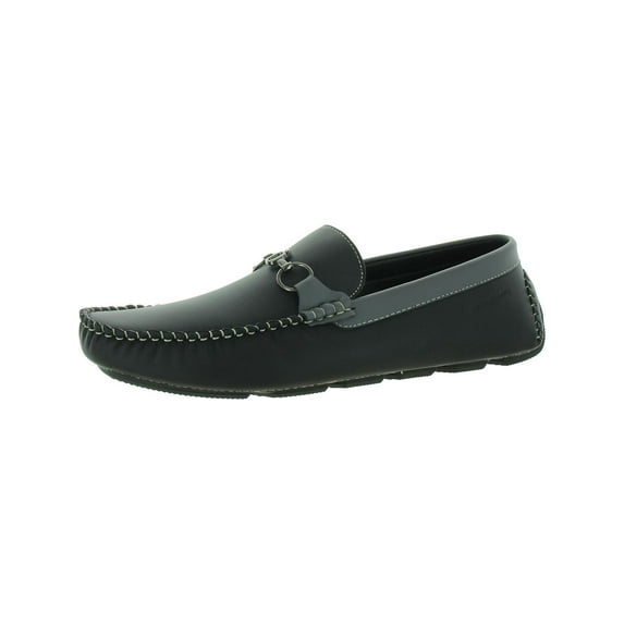 Aston Marc Mens Faux Leather Slip-On Driving Moccasins