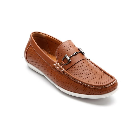 Aston Marc Mens Walk Faux Leather Slip-On Loafers