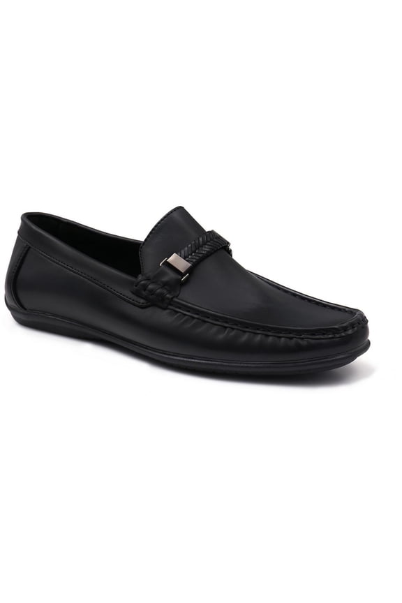 Mens Madrid 01 Faux Leather Slip-On Loafers
