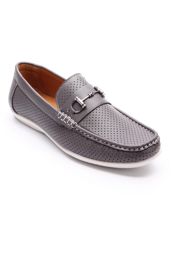 Mens Walk Faux Leather Slip-On Loafers