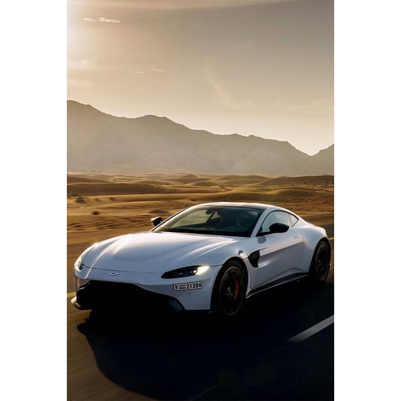 Aston Martin AMV10 Concept 2008 Cars Wall Poster - 24x36 Inch Laminated Poster - Stunning Detail and Bold Colors