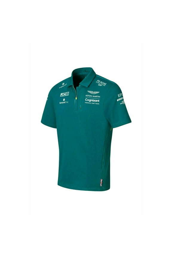 Aston Martin Cognizant F1 2022 Men's Team Polo Shirt- Green