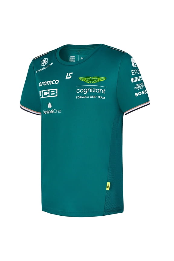 Aston Martin Cognizant F1 Kids Lance Stroll Team T-Shirt- Youth Green