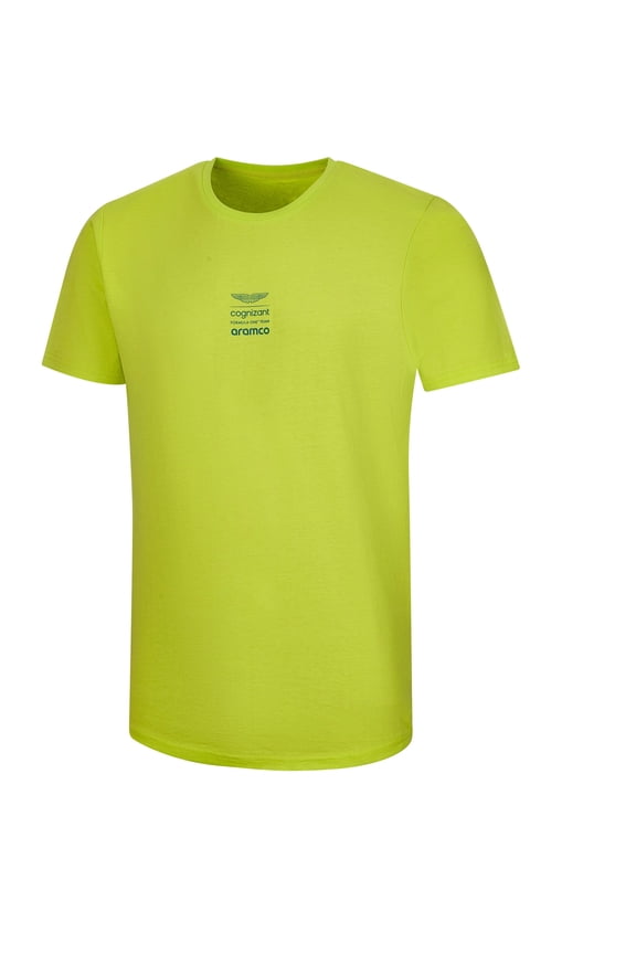 Aston Martin Cognizant F1 Men's Lifestyle Logo T-Shirt - Lime/Green/Black