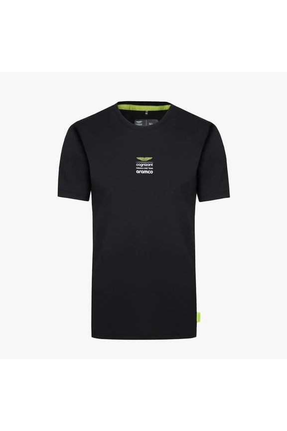 Aston Martin Cognizant F1 Men's Lifestyle Logo T-Shirt - Lime/Green/Black