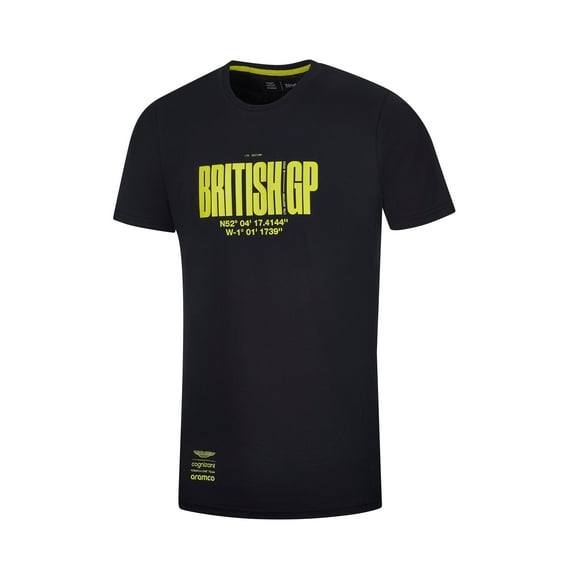 Aston Martin Cognizant F1 Men's Limited Edition British GP T-Shirt - Black