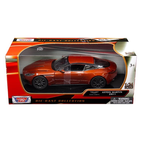 Aston Martin DB11 Copper Orange 1/24 Diecast Model Car by Motormax