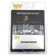 Aston Martin DB5 RHD Birch Silver Metallic 007 James Bond Goldfinger 1964 Movie Limited Ed 1/64 Diecast Model Car by Mini GT
