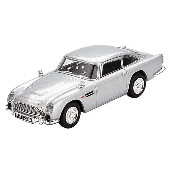 Aston Martin DB5 RHD Birch Silver Metallic (Damaged) 007 James Bond "Skyfall" (2012) 1/64 Diecast Model Car by Mini GT