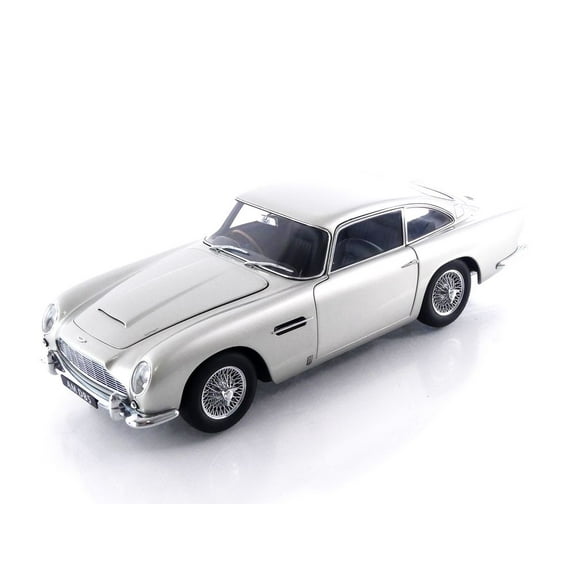 Aston Martin DB5 RHD (Right Hand Drive) Birch Silver 1/18 Model Car by Autoart