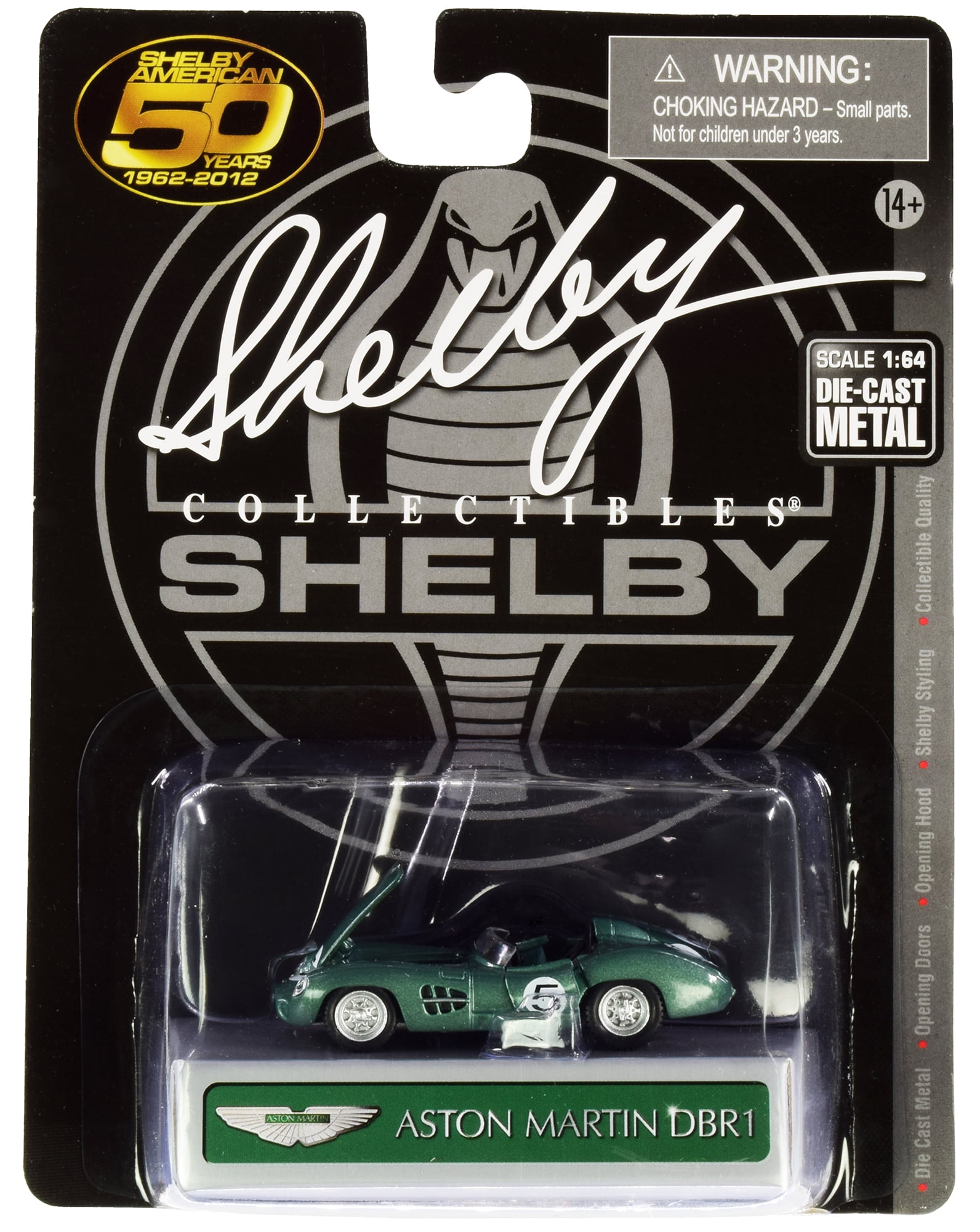 希少！Shelby Collectibles Aston Martin DBR1 Aston Martin DBR1 #5 Green Metallic 1/64 Diecast Model Car by