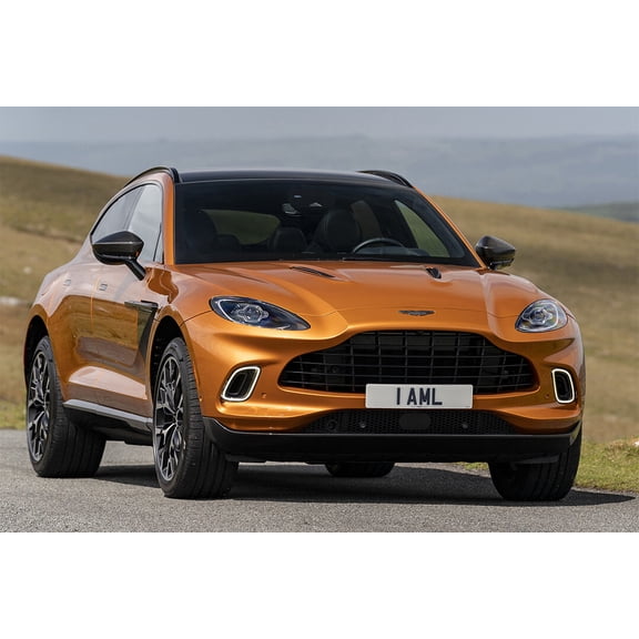 Aston Martin DBX Golden Saffron Art Indoor Decor - 20x30 Inch Glossy Laminated Poster - Stunning Detail and Bold Colors