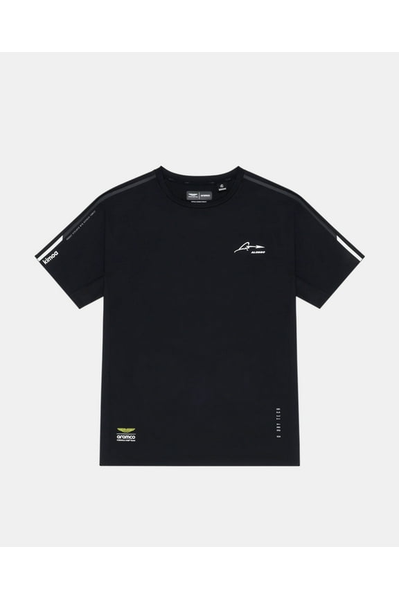 Aston Martin F1 Kimoa Fernando Alonso Active Wear T-Shirt - Black/Green