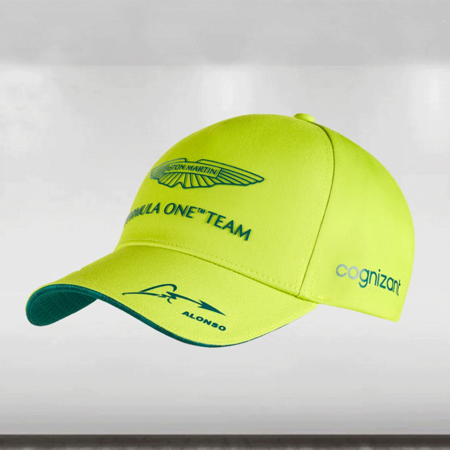 Lime Green Polyester Unisex Formula One Team Hat