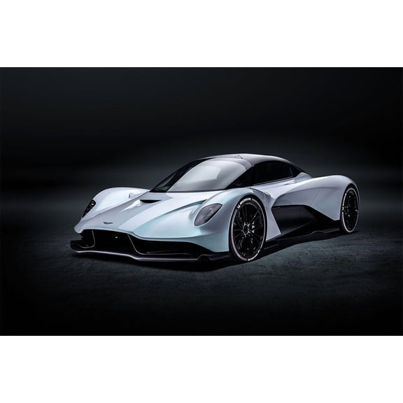 Aston Martin Valhalla Prototype Sports Car Wall Poster - 12x18 Inch Laminated Poster - Stunning Detail and Bold Colors