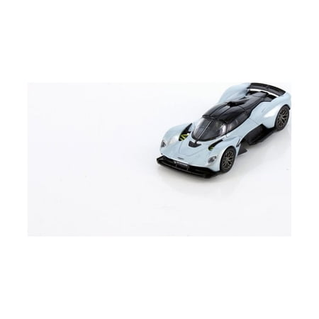 Aston Martin Valkrite, Light Blue Silver - Kinsmart H11 - 1/64 Scale Diecast Model Car