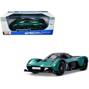 Aston Martin Valkyrie Green Metallic with Matt Black Top "Special Edition" Series 1/18 Diecast Model Car by Maisto