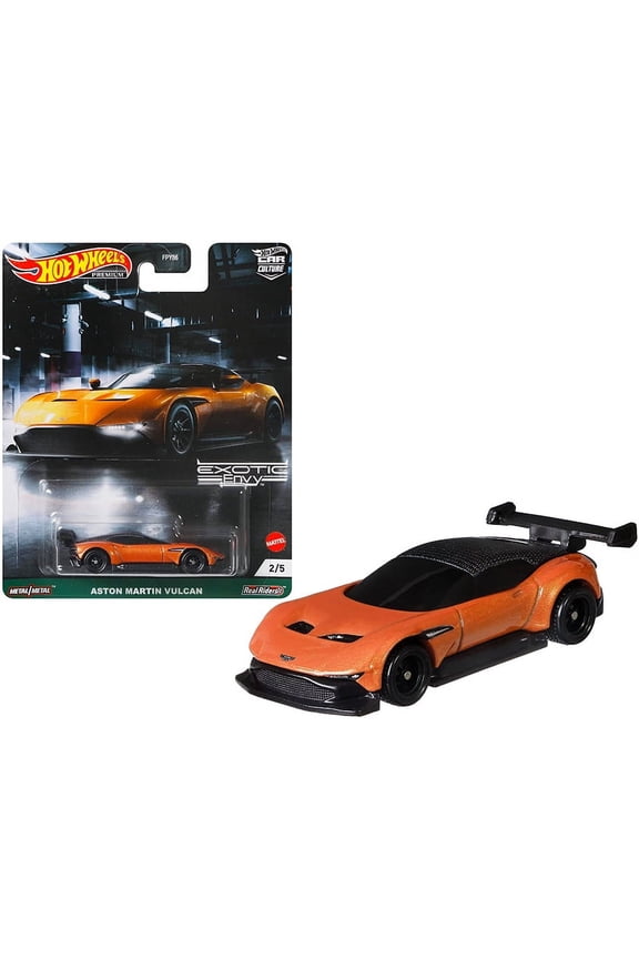 Aston Martin Vulcan Orange Metallic "Exotic Envy" Series Diecast Model Car by Hot Wheels