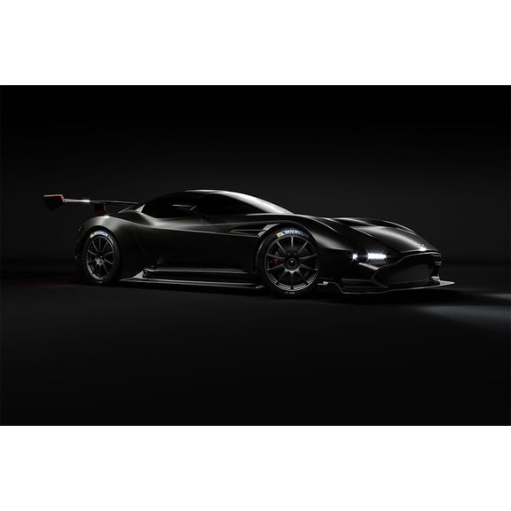 Aston Martin Vulcan Sports Car Luxury Car Wall Poster - 12x18 Inch Laminated Poster - Stunning Detail and Bold Colors