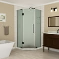 thumbnail image 1 of Aston SEN961F-MB-38-10 Merrick Gs 72" High X 38" Wide X 38" Deep Hinged Frameless Shower, 1 of 7