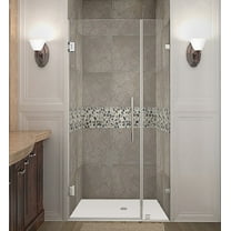Aston Sdr985-31-10 Nautis 31" Wide X 72" High Frameless Hinged Shower Door - Stainless