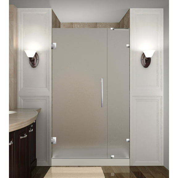 Aston Sdr985f-31-10 Nautis 31" Wide X 72" High Frameless Hinged Shower Door - Stainless