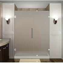 Aston Sdr985f-60-10 Nautis 60" Wide X 72" High Frameless Hinged Shower Door - Chrome