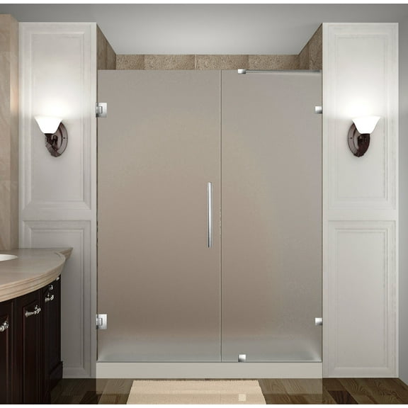 Aston Sdr985f-65-10 Nautis 65" Wide X 72" High Frameless Hinged Shower Door - Stainless