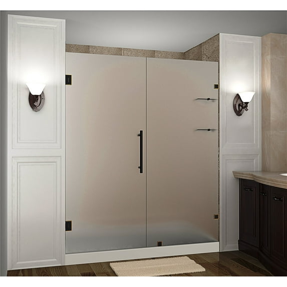 Aston Sdr990f-69-10 Nautis Gs 69" Wide X 72" High Frameless Hinged Shower Door - Bronze