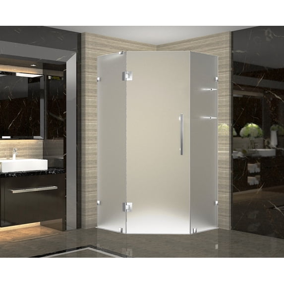 Aston SEN991F-SS-36-10 Neoscape Gs Wide 36" X Deep 36" X 72" High Frameless Hinged Shower