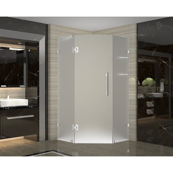 Aston SEN991F-CH-40-10 Neoscape Gs Wide 40" X Deep 40" X 72" High Frameless Hinged Shower