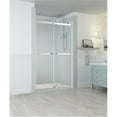 thumbnail image 1 of Aston SDR977EZ-CH-60-10 76 x 60 x 4.5 in. Rivage Frameless Double-Bypass Sliding Shower Door, Chrome, 1 of 7