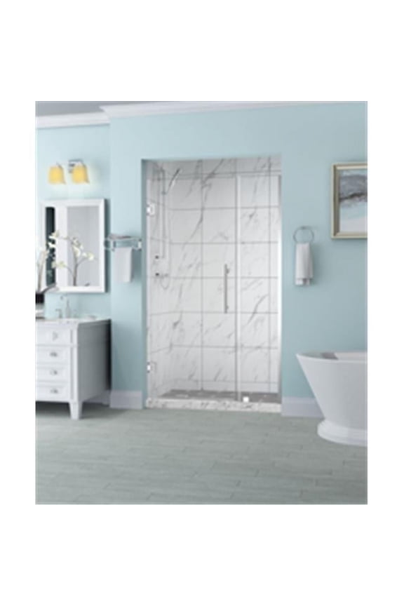 SDR965EZ-CH-4838-10 Belmore 47.25-48.25 x 72 in. Frameless Hinged Shower Door in Chrome