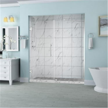 Aston SDR965EZ-CH-7034-10 Belmore 69.25-70.25 x 72 in. Frameless Hinged Shower Door in Chrome