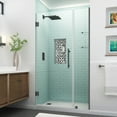 thumbnail image 1 of Aston Sdr960ez-3824-10 Belmore Gs 72" High X 38" Wide Hinged Frameless Shower Door - Black, 1 of 7