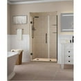 thumbnail image 1 of Aston SDR960EZ-ORB-3824-10 72 x 37.25-38.25 x 0.375 in. Belmore Frameless Hinged Shower Door with Glass Shelves - Oil Rubbed Bronze, 1 of 7