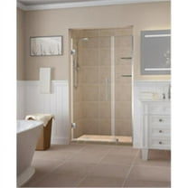 Aston SDR960EZ-SS-4523-10 Belmore GS 44.25-45.25 x 72 in. Frameless Hinged Shower Door with Glass Shelves in Stainless Steel