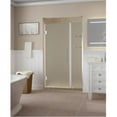 thumbnail image 1 of Aston SDR960F-CH-5331-10 72 x 53 x 0.38 in. Belmore GS Frameless Hinged Shower Door with Frosted Glass & Glass Shelves, Chrome, 1 of 7