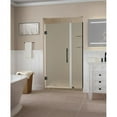 thumbnail image 1 of Aston SDR960F-ORB-5422-10 Belmore GS 53.25 to 54.25 x 72 in. Frameless Hinged Shower Door with Frosted Glass & Glass Shelves - Oil Rubbed Bronze, 1 of 7