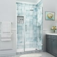 thumbnail image 1 of Aston Sdr965ez-443080 Belmore Xl 80" High X 44" Wide Hinged Frameless Shower Door - Chrome, 1 of 7
