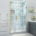 thumbnail image 1 of Aston Sdr965ez-483480 Belmore Xl 80" High X 48" Wide Hinged Frameless Shower Door - Gold, 1 of 7