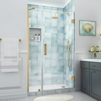 Aston Sdr965ez-483480 Belmore Xl 80" High X 48" Wide Hinged Frameless Shower Door - Gold