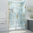 thumbnail image 1 of Aston Sdr965ez-543080 Belmore Xl 80" High X 54" Wide Hinged Frameless Shower Door - Gold, 1 of 7
