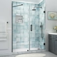 thumbnail image 1 of Aston Sdr965ez-613180 Belmore Xl 80" High X 61" Wide Hinged Frameless Shower Door - Black, 1 of 7