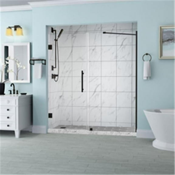 Aston SDR965EZ-ORB-6531-10 72 x 65 x 0.38 in. Belmore Frameless Hinged Shower Door, Oil Rubbed Bronze