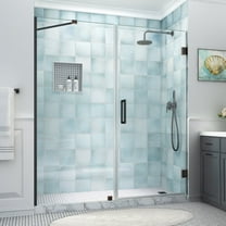 Aston Sdr965ez-743880 Belmore Xl 80" High X 74" Wide Hinged Frameless Shower Door - Bronze