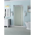 thumbnail image 1 of Aston SDR965F-SS-3428-10 Belmore 33.25-34.25 x 72 in. Frameless Hinged Shower Door with Frosted Glass in Stainless Steel, 1 of 7