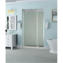Aston SDR965F-SS-3727-10 Belmore 36.25-37.25 x 72 in. Frameless Hinged Shower Door with Frosted Glass in Stainless Steel
